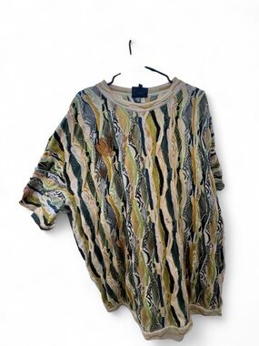 Vintage 1990s Coogi Australia Short Sleeve Shirt/Sweater Men’s Size 3XL